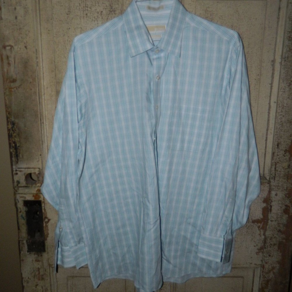 Michael Kors Mens Dress Shirt Size 17.5-34/35 (F-43)